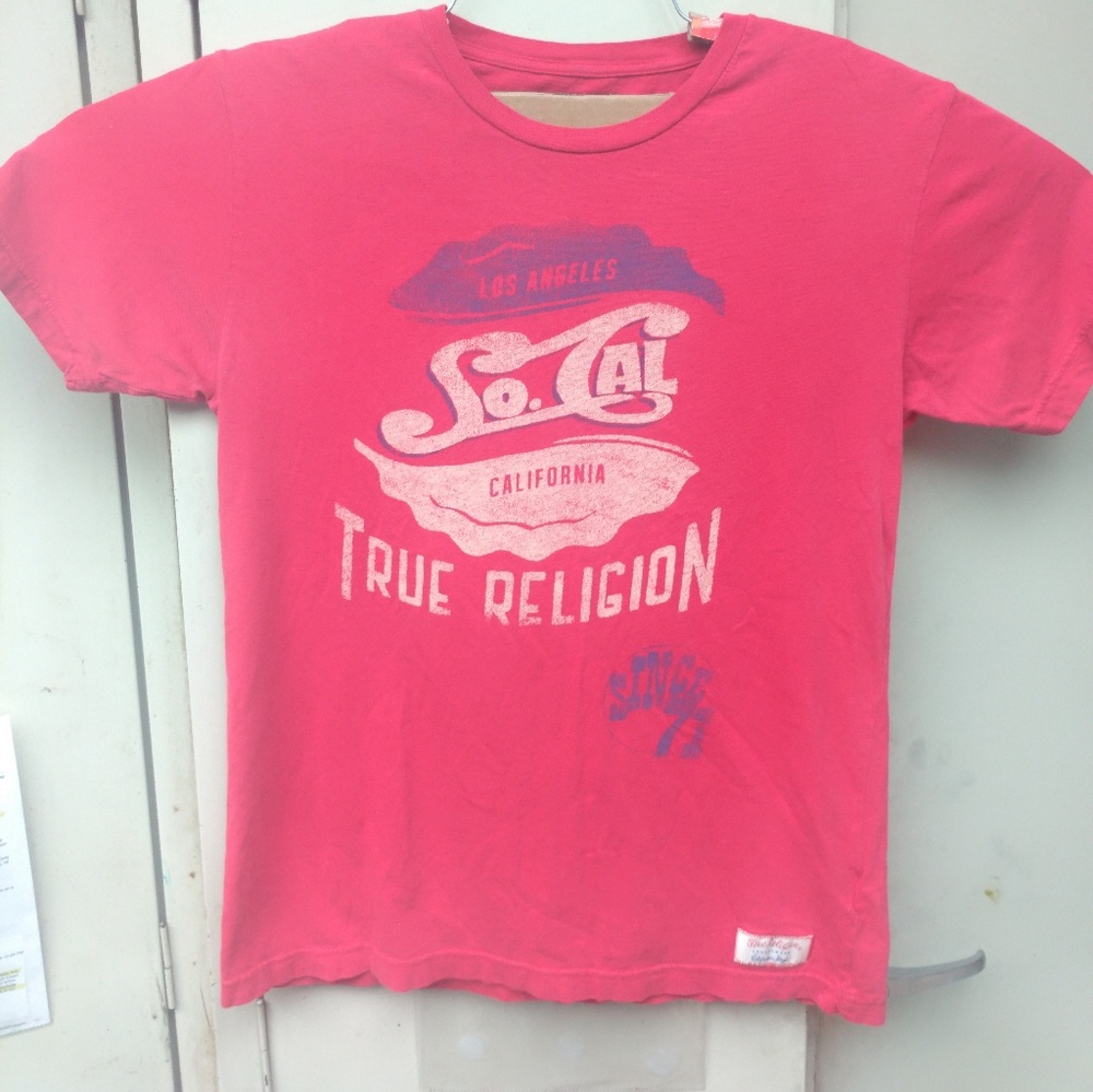 True religion lot of 2 very nice red and orange